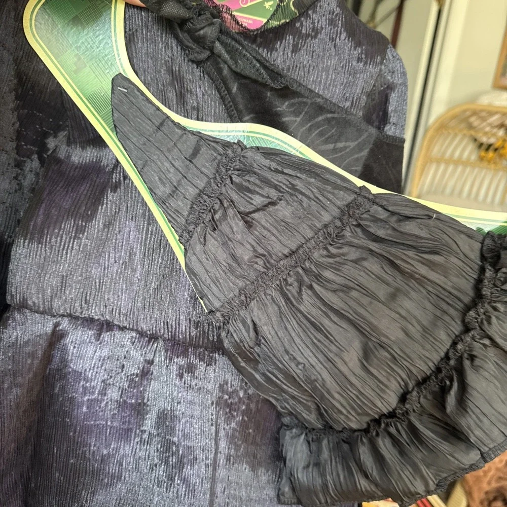 Kids Wicked Wizard Cosplay Elphaba Black Dress Costume Cloak w/ Hat | Size 4-6x